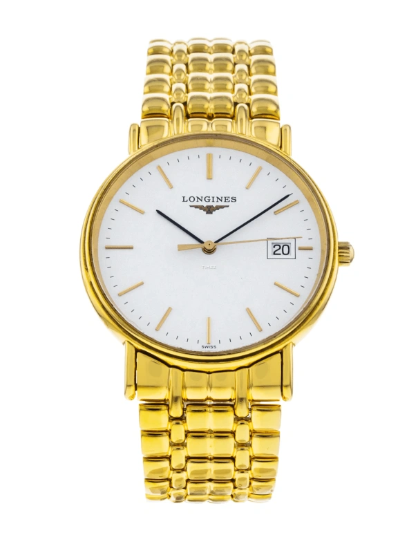 Longines,Presence 33mm,33mm,Stainless Steel,White,Quartz,Day,26280hours,L4,L4.720.2.12.8