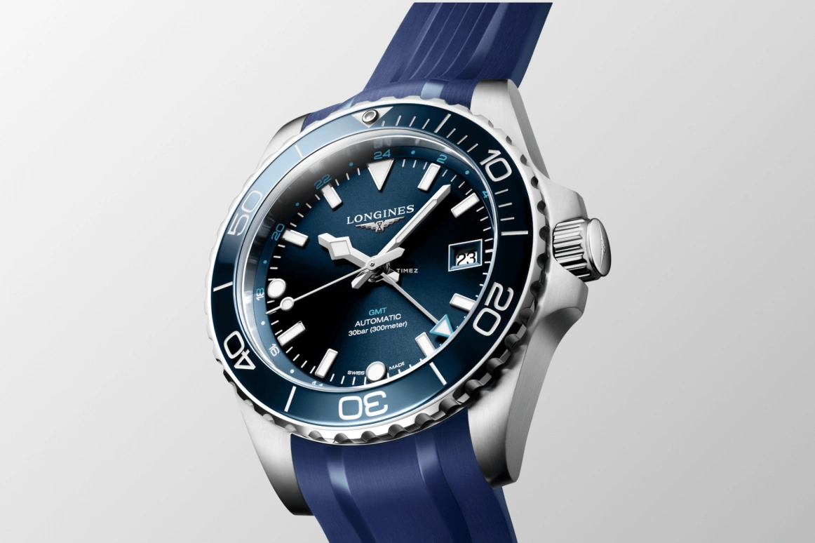 Longines,Sport 41mm,41mm,Stainless Steel,Blue,Automatic,Day,Dule Time,L3,L3.790.4.96.9