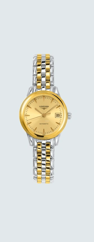 Longines,Flagship 26mm,26mm,Stainless Steel,Champagne,Automatic,Date,40hours,L4,L4.274.3.32.7