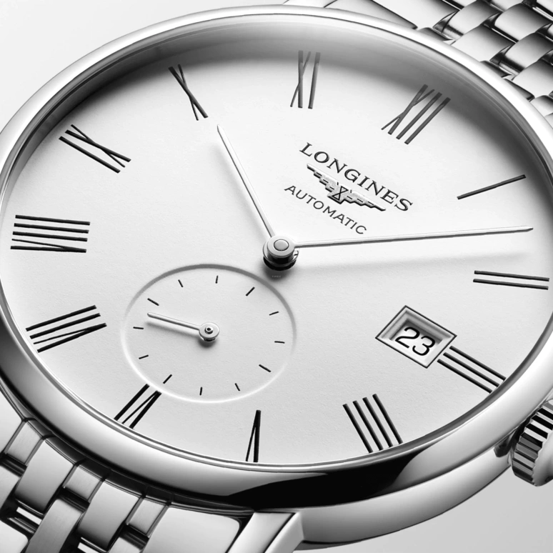 Longines,Elegant 39mm,39mm,Stainless Steel,White,Automatic,72hours,In-house Caliber,L4,L4.812.4.11.6