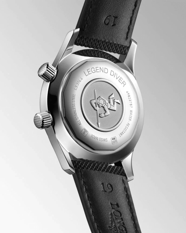 Longines,Heritage Classic 36mm,36mm,Stainless Steel,Black,Automatic,Date,40hours,L3,L3.374.4.50.0