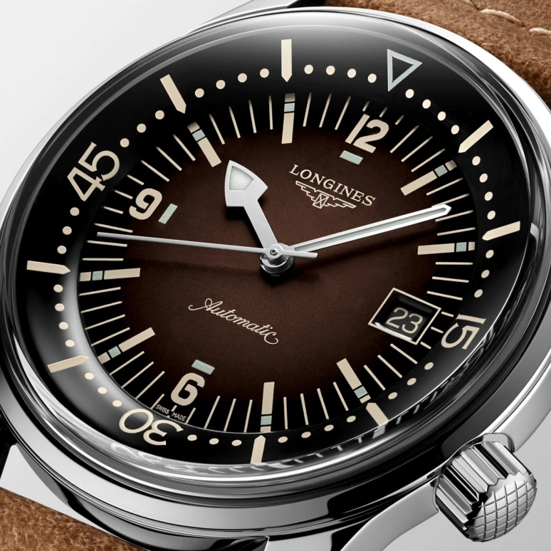 Longines,Heritage Classic 42mm,42mm,Stainless Steel,Brown,Automatic,Date,64hours,L3,L3.774.4.60.2