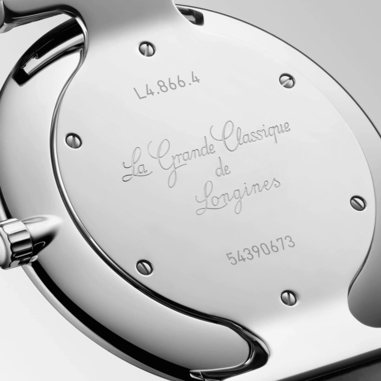 Longines,Elegant 38mm,38mm,Stainless Steel,Black,Quartz,In-house Caliber,Sapphire,L4,L4.866.4.51.2