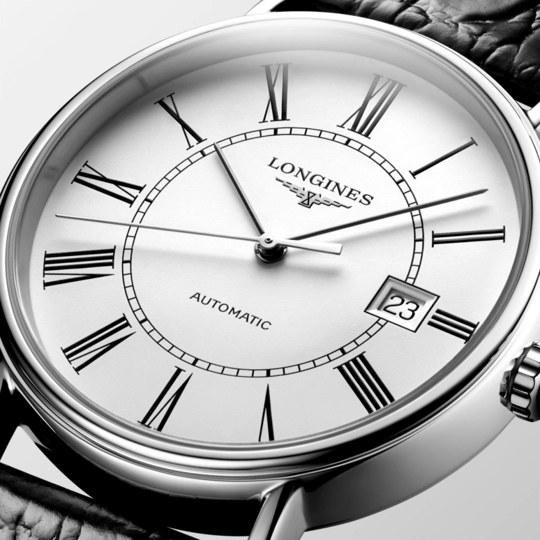 Longines,Presence 40mm,40mm,Stainless Steel,White,Automatic,Date,65hours,L4,L4.922.4.11.2