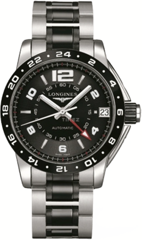 Longines,Admiral 42mm,42mm,Ceramic,Black,Automatic,Date,46hours,L3,L3.669.4.56.7