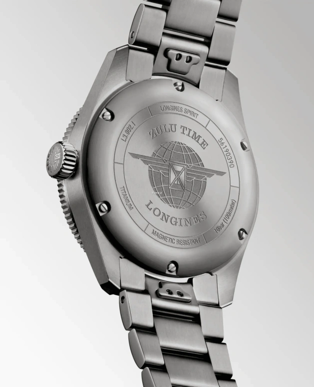 Longines,Spirit 39mm,39mm,Titanium,Black,Automatic,Day,Dule Time,Anti-magnetic,L3,L3.802.1.53.6