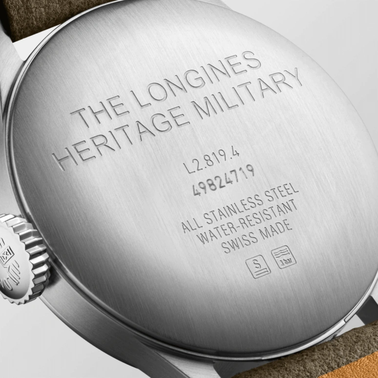 Longines,Heritage Classic 38.50mm,38.50mm,Stainless Steel,Beige,Automatic,Date,65hours,L2,L2.819.4.93.2