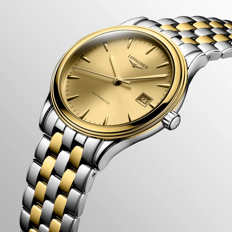 Longines,Heritage Classic 38.50mm,38.50mm,Stainless Steel,Gold,Automatic,72hours,In-house Caliber,L4,L4.974.3.32.7