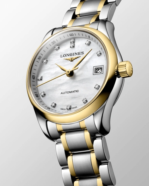 Longines,Master 25.50mm,25.50mm,Stainless Steel,Silver White,Automatic,Day,40hours,L2,L2.128.5.87.7