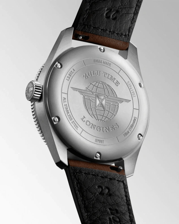 Longines,Spirit 42mm,42mm,Stainless Steel,Black,Automatic,Date,65hours,L3,L3.812.4.53.2