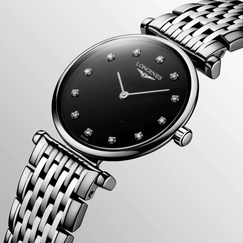 Longines,La Grande Classique 24mm,24mm,Stainless Steel,Black,Quartz,26280hours,In-house Caliber,L4,L4.209.4.58.6
