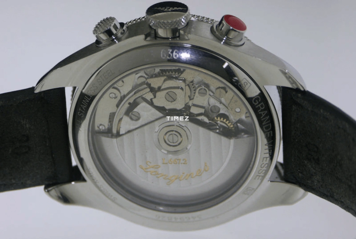 Longines,GrandeVitesse 42mm,42mm,Stainless Steel,White,Automatic,Chronograph,Day,L3,L3.636.4.70.0