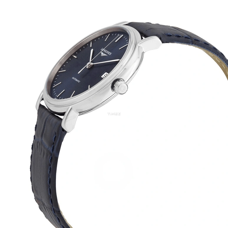 Longines,Presence 34.50mm,34.50mm,Stainless Steel,Blue,Automatic,Day,65hours,L4,L4.821.4.92.2