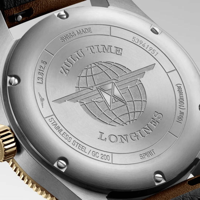 Longines,Spirit 42mm,42mm,Stainless Steel,Black,Automatic,Day,Anti-magnetic,L3,L3.812.5.53.2