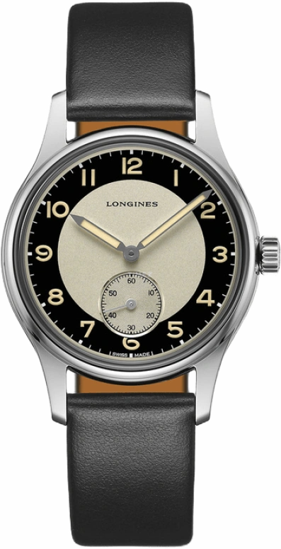 Longines,Heritage Classic 38.50mm,38.50mm,Stainless Steel,Black,Automatic,64hours,In-house Caliber,L2,L2.330.4.93.0