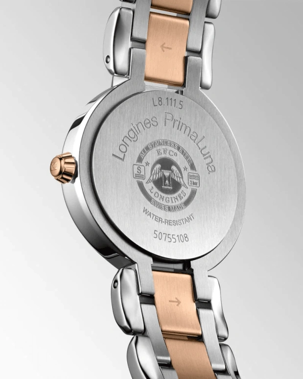 Longines,PrimaLuna 26.50mm,26.50mm,Stainless Steel,Silver,Automatic,Date,40hours,L8,L8.111.5.78.6