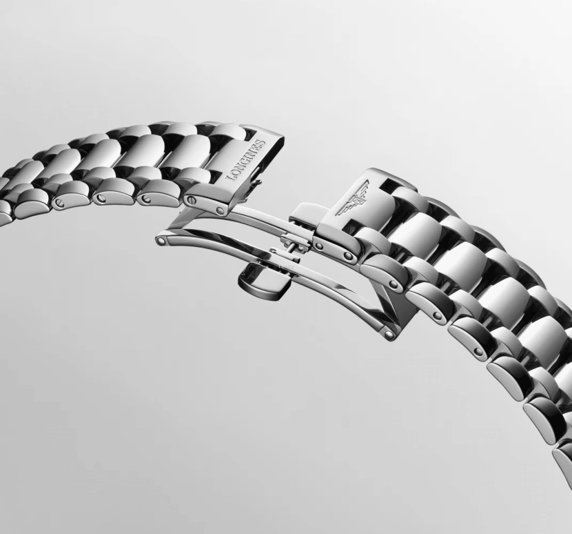 Longines,PrimaLuna 34mm,34mm,Stainless Steel,Silver,Automatic,Day,64hours,L8,L8.124.0.71.6