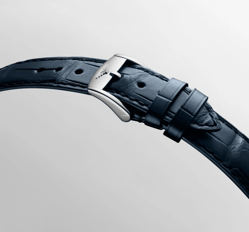 Longines,Flagship 38.50mm,38.50mm,Stainless Steel,Blue,Automatic,Moonphase,Day,L4,L4.815.4.92.2
