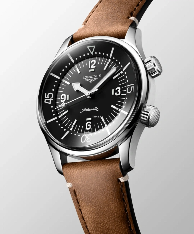 Longines,Legend Diver 39mm,39mm,Stainless Steel,Black,Automatic,72hours,In-house Caliber,L3,L3.764.4.50.0 