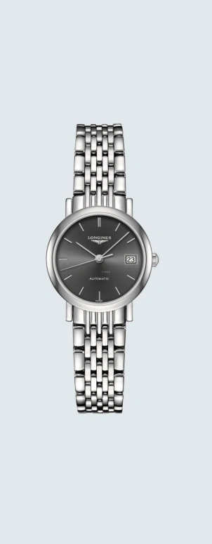 Longines,Elegant 25.50mm,25.50mm,Stainless Steel,Grey,Automatic,Date,40hours,L4,L4.309.4.72.6
