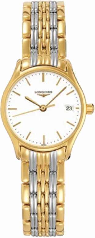 Longines,Lyre 25mm,25mm,Stainless Steel,White,Quartz,Date,Jumping Minutes,L4,L4.259.2.12.7