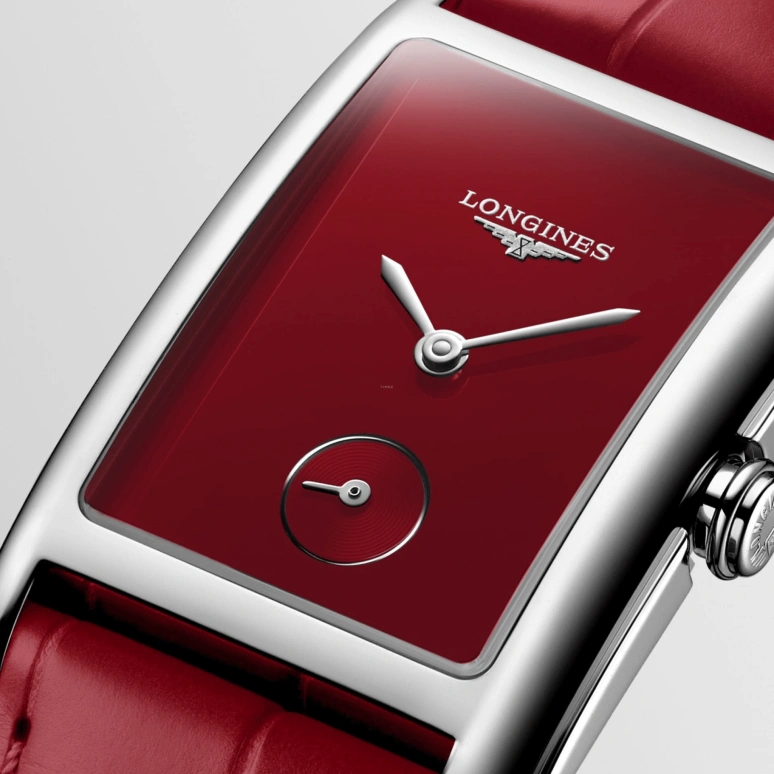 Longines,DolceVita 23mm,23mm,Stainless Steel,Red,Quartz,26280hours,In-house Caliber,L5,L5.512.4.91.2