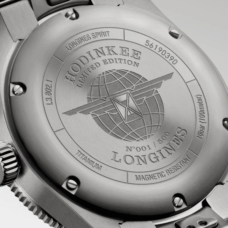 Longines,Spirit 39mm,39mm,Titanium,Black,Smoky Coal,Automatic,Day,Dule Time,L3,L3.802.1.59.6 