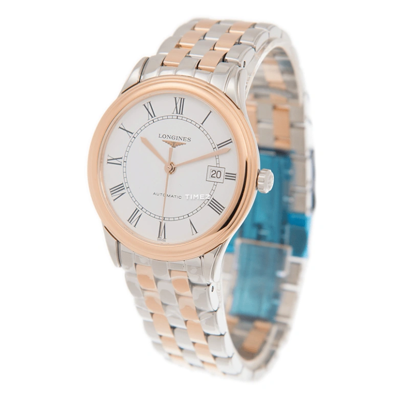Longines,Flagship 38.50mm,38.50mm,Stainless Steel,White,Automatic,Day,72hours,L4,L4.874.3.91.7