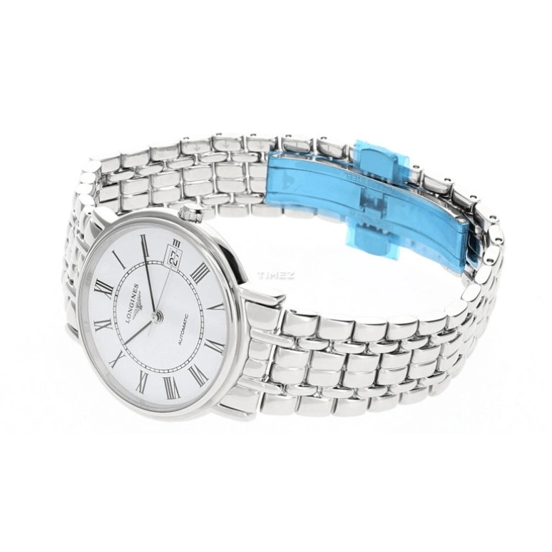 Longines,Presence 34.50mm,34.50mm,Stainless Steel,White,Automatic,Day,42hours,L4,L4.821.4.11.6