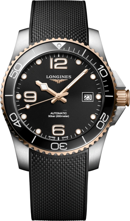 Longines,HydroConquest 41mm,41mm,Ceramic,Stainless Steel,Grey,Automatic,Date,64hours,L3,L3.781.3.58.9