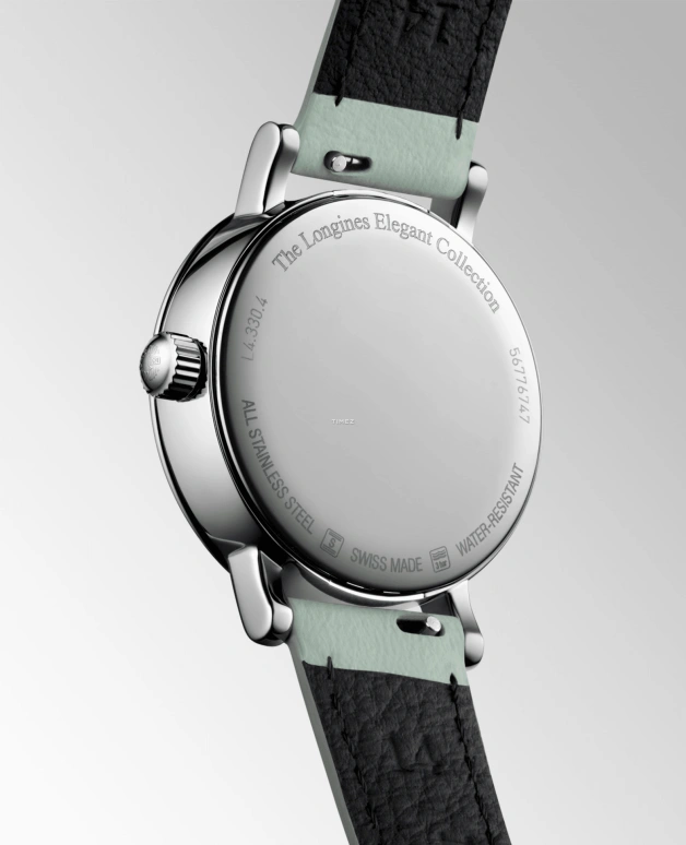 Longines,Elegant 36mm,36mm,Stainless Steel,White,Quartz,Moonphase,Day,L4,L4.330.4.11.0