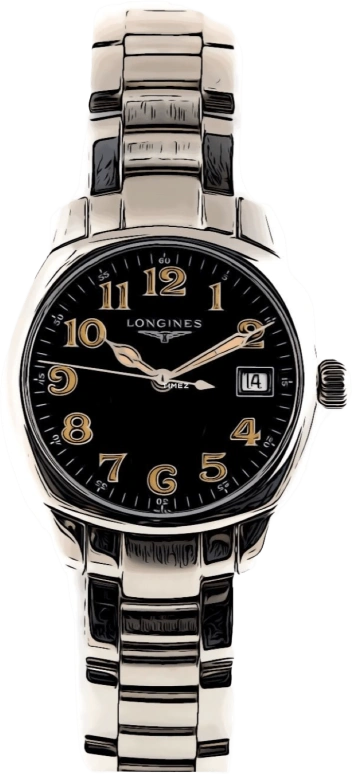 Longines,Heritage Classic 31mm,31mm,Stainless Steel,Black,Quartz,Day,26280hours,L2,L2.198.4.53.6
