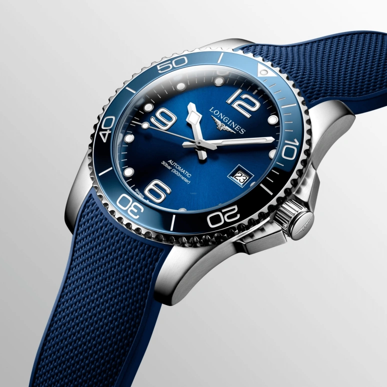 Longines,HydroConquest 41mm,41mm,Stainless Steel,Blue,Automatic,Date,65hours,L3,L3.781.4.96.9