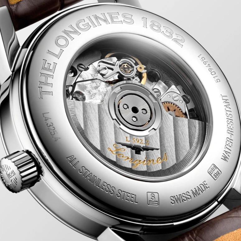 Longines,1832 30mm,30mm,Stainless Steel,Beige,Automatic,Date,40hours,L4,L4.325.4.92.2