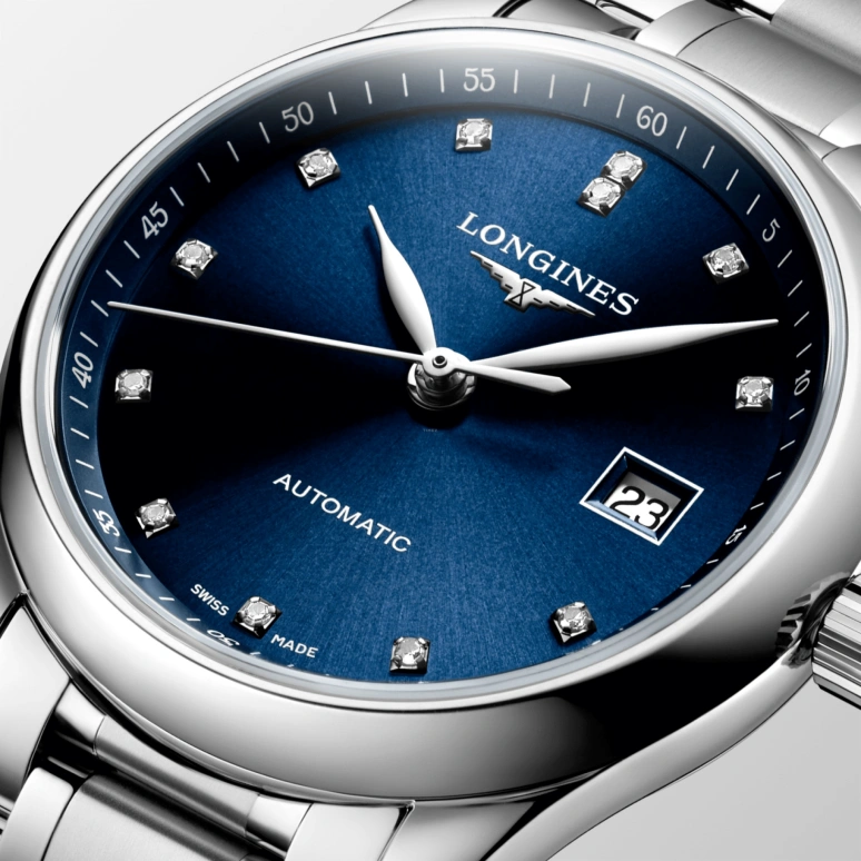 Longines,Master 29mm,29mm,Stainless Steel,Blue,Automatic,Day,40hours,L2,L2.257.4.97.6