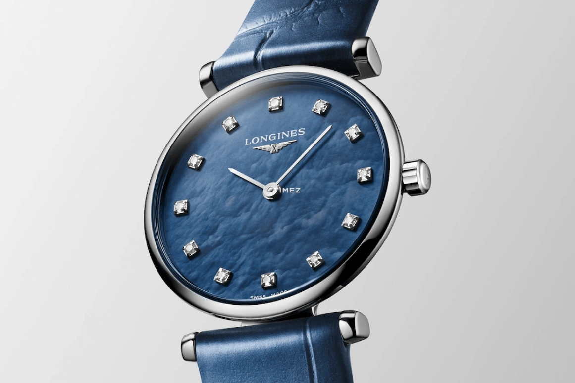 Longines,La Grande Classique 24mm,24mm,Stainless Steel,Blue,Quartz,Sapphire,Crystal Glass,Mother of Pearl,L4,L4.209.4.81.2 