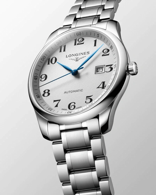 Longines,Master 42mm,42mm,Stainless Steel,White,Automatic,Chronograph,Date,L2,L2.893.4.78.6