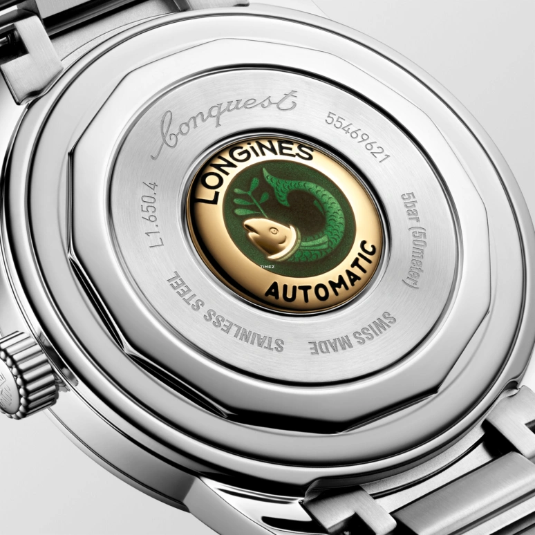 Longines,Conquest Heritage 40mm,40mm,Stainless Steel,Blue,Automatic,Day,Anti-magnetic,L1,L1.650.4.92.6
