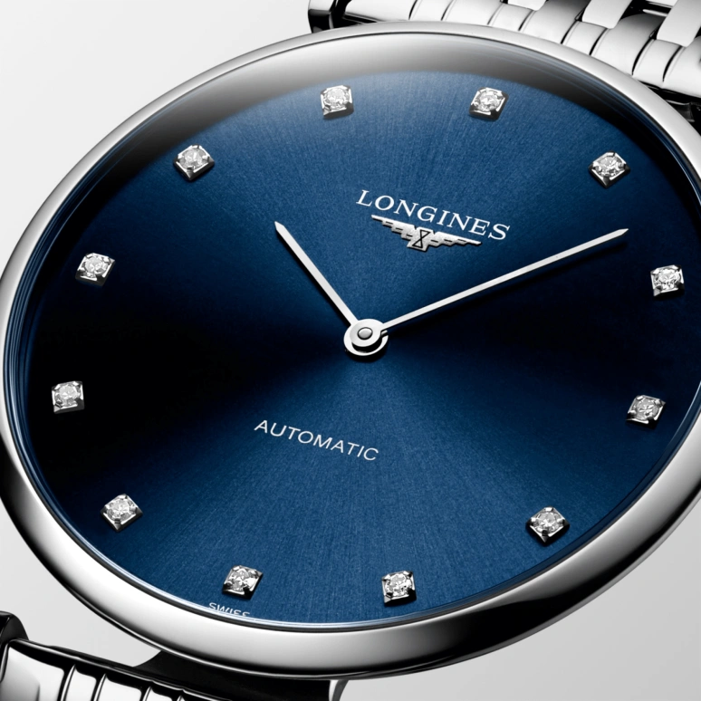 Longines,Elegant 36mm,36mm,Stainless Steel,Blue,Automatic,40hours,In-house Caliber,L4,L4.908.4.97.6