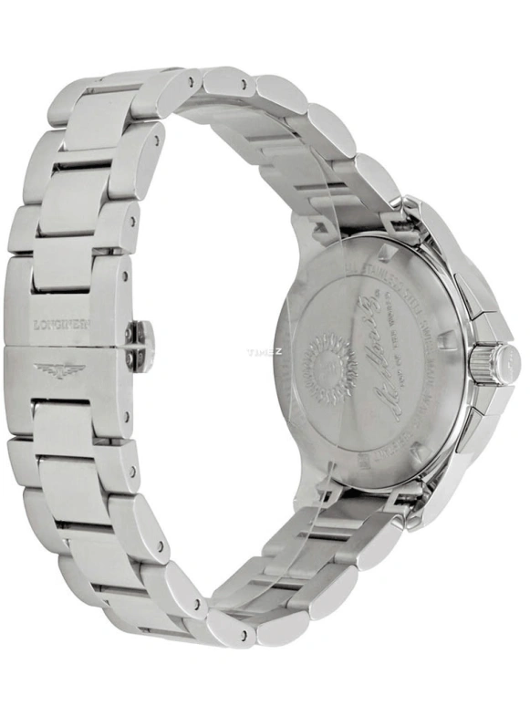 Longines,Conquest 36mm,36mm,Stainless Steel,Silver,Quartz,Chronograph,Day,L3,L3.379.4.78.6