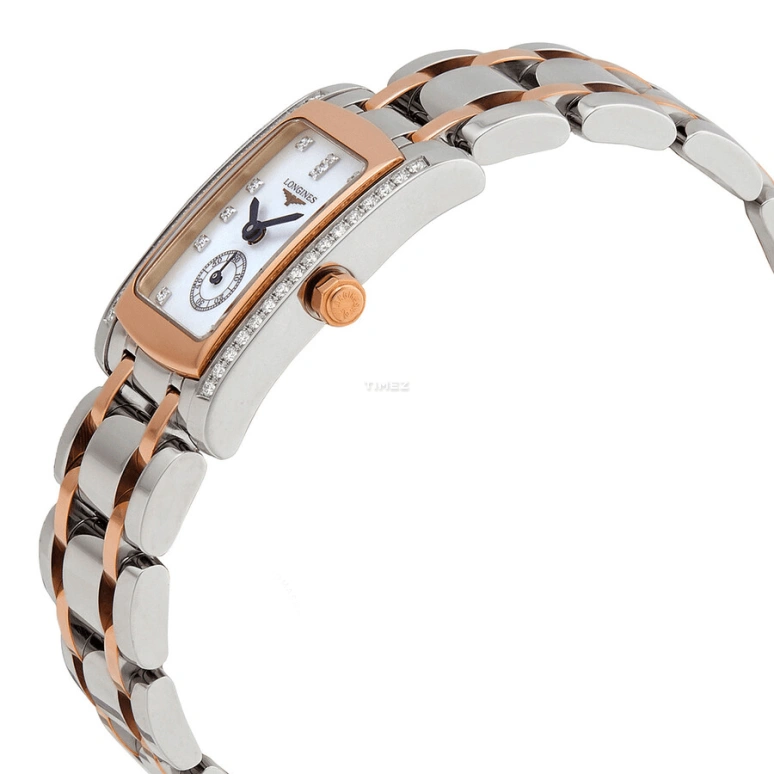 Longines,DolceVita 19.60mm,19.60mm,Pink Gold,Stainless Steel,White,Quartz,26280hours,In-house Caliber,L5,L5.155.5.89.7