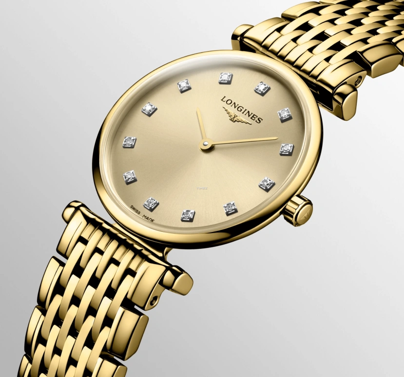 Longines,La Grande Classique 24mm,24mm,Stainless Steel,Yellow,Quartz,26280hours,In-house Caliber,L4,L4.209.2.37.8