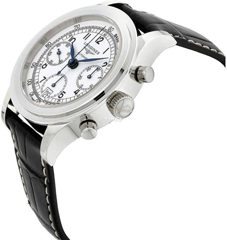 Longines,Heritage Classic 40mm,40mm,Stainless Steel,White,Automatic,Chronograph,Day,L2,L2.768.4.13.0