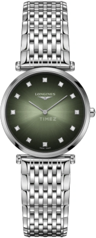 Longines,La Grande Classique 29mm,29mm,Stainless Steel,Green,Quartz,Perpetual Calendar,In-house Caliber,L4,L4.512.4.92.6