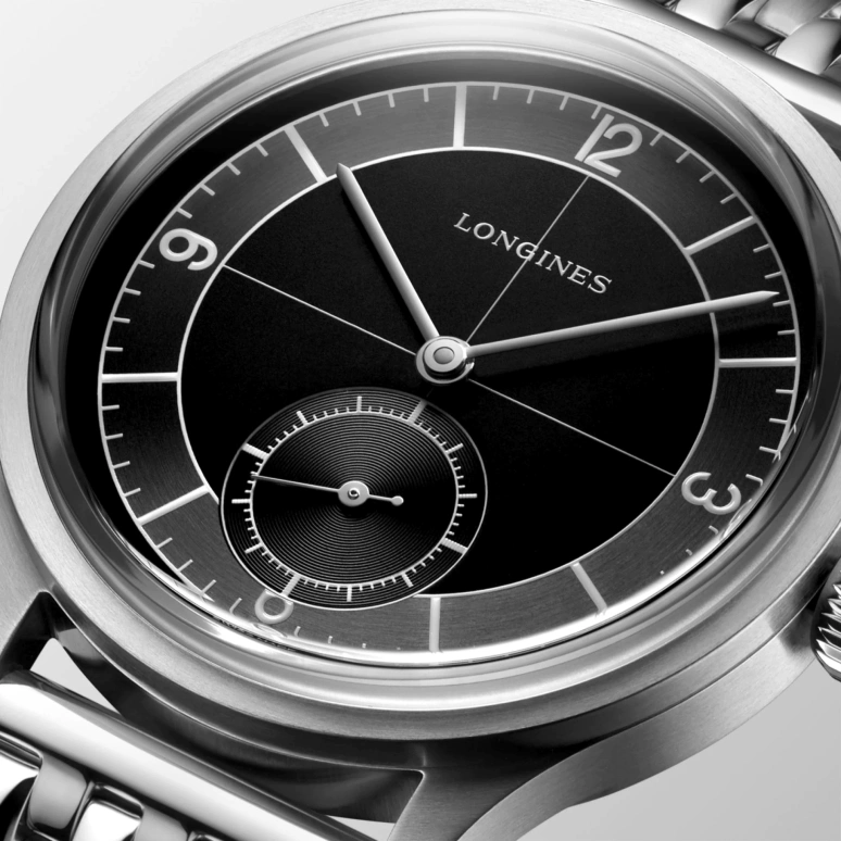 Longines,Heritage Classic 38.50mm,38.50mm,Stainless Steel,Black,Automatic,64hours,In-house Caliber,L2,L2.828.4.53.6