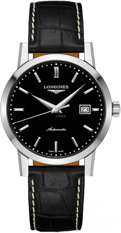 Longines,1832 40mm,40mm,Stainless Steel,Black,Automatic,Date,64hours,L4,L4.825.4.52.0