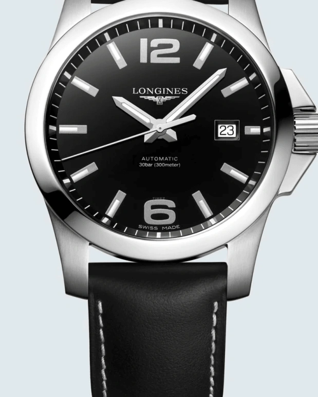 Longines,Sport 43mm,43mm,Stainless Steel,Black,Automatic,72hours,In-house Caliber,L3,L3.778.4.58.3