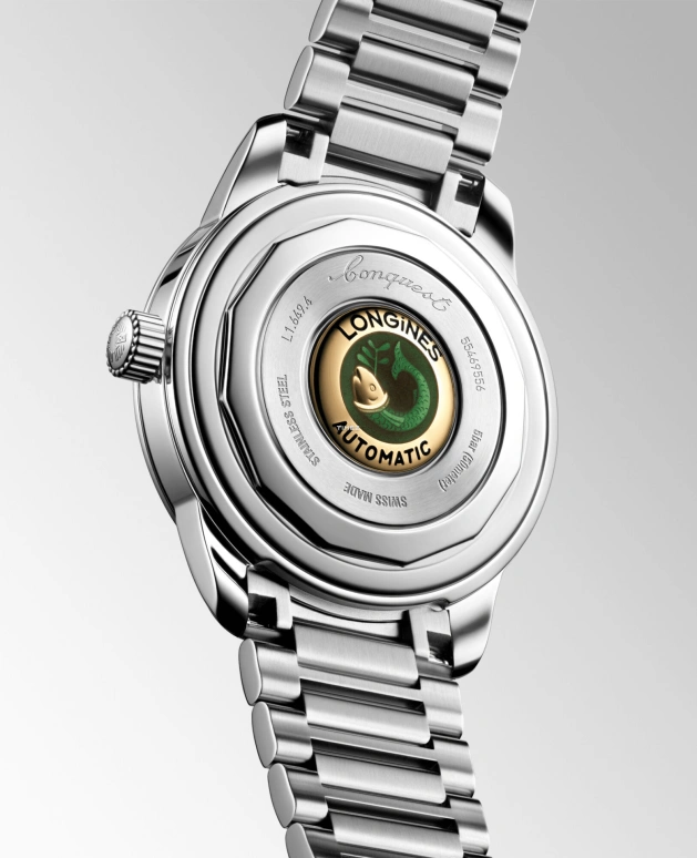 Longines,Conquest Heritage 38mm,38mm,Stainless Steel,Green,Automatic,Day,Anti-magnetic,L1,L1.649.4.02.6