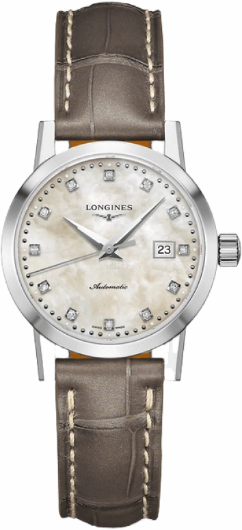 Longines,1832 30mm,30mm,Stainless Steel,Beige,Automatic,Date,40hours,L4,L4.325.4.87.2