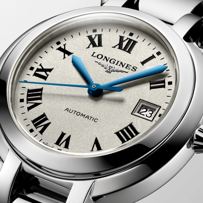 Longines,PrimaLuna 30mm,30mm,Stainless Steel,Silver,Automatic,Date,40hours,L8,L8.113.4.71.6